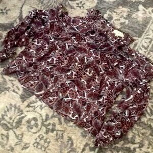 Cut out shoulder blouse